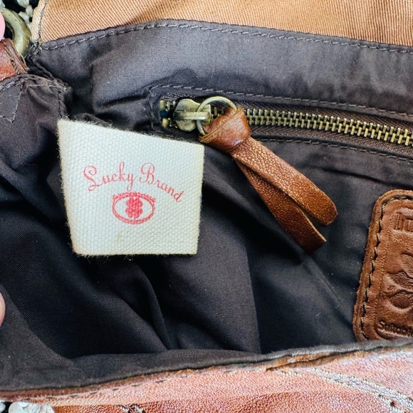 Lucky Brand Italian Leather Lamb Leather Foldover Clutch Bag - So Soft!! - Picture 11 of 16